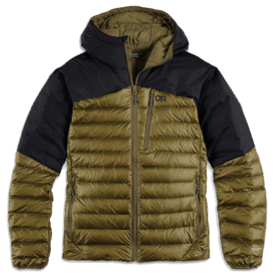 Outdoor UK Men's Helium Down Hoodie Loden/Black