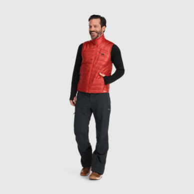 Outdoor UK Men's Helium Down Vest Cranberry