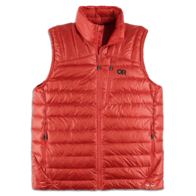 Outdoor UK Men's Helium Down Vest Cranberry