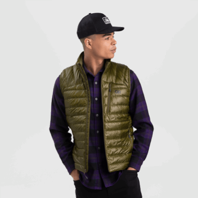 Outdoor UK Men's Helium Down Vest Loden