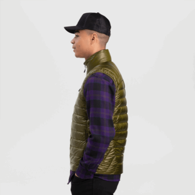 Outdoor UK Men's Helium Down Vest Loden