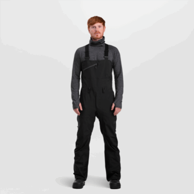 Outdoor UK Men's Carbide Bibs Solid Black