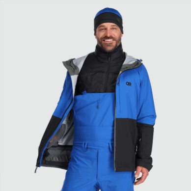 Outdoor UK Men's Carbide Jacket Classic Blue/Black