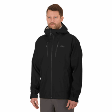 Outdoor UK Men's Microgravity Ascentshell Jacket Black