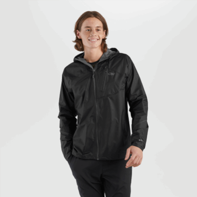 Outdoor UK Men's Helium Rain Jacket Black