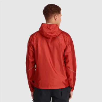 Outdoor UK Men's Helium Rain Jacket Cranberry