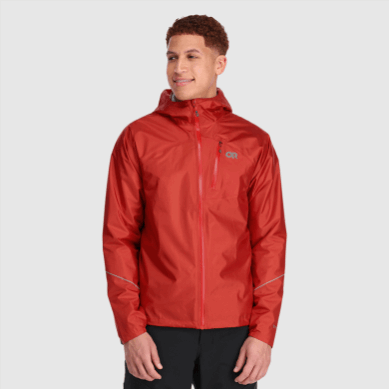 Outdoor UK Men's Helium Rain Jacket Cranberry