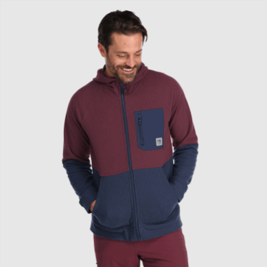 Outdoor UK Men's Trail Mix Hoodie Kalamata/Naval Blue