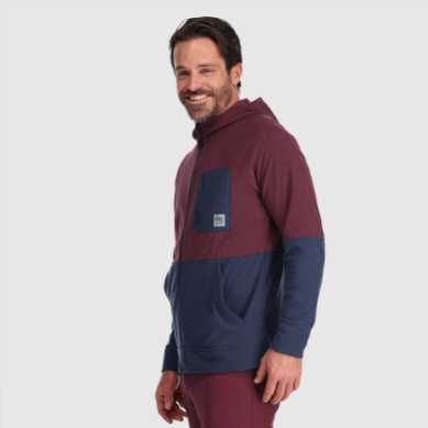Outdoor UK Men's Trail Mix Hoodie Kalamata/Naval Blue