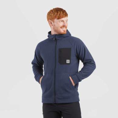 Outdoor UK Men's Trail Mix Hoodie Naval Blue