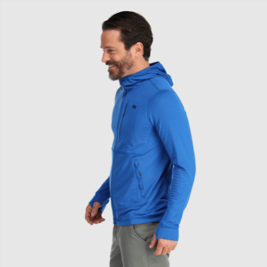 Outdoor UK Men's Vigor Full Zip Hoodie Classic Blue