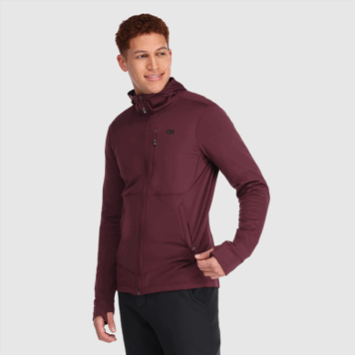 Outdoor UK Men's Vigor Full Zip Hoodie Kalamata