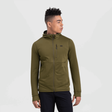 Outdoor UK Men's Vigor Full Zip Hoodie Loden