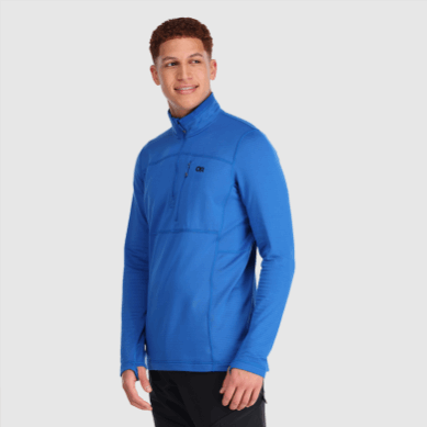 Outdoor UK Men's Vigor Quarter Zip Classic Blue