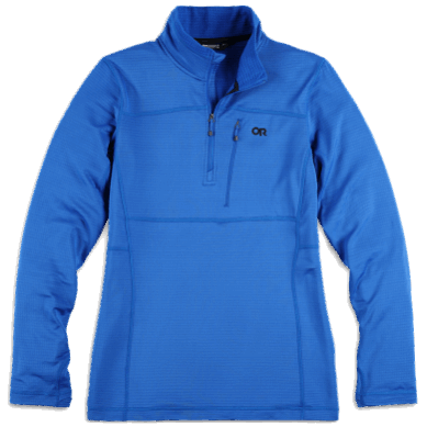 Outdoor UK Men's Vigor Quarter Zip Classic Blue
