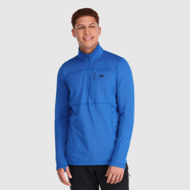 Outdoor UK Men's Vigor Quarter Zip Classic Blue