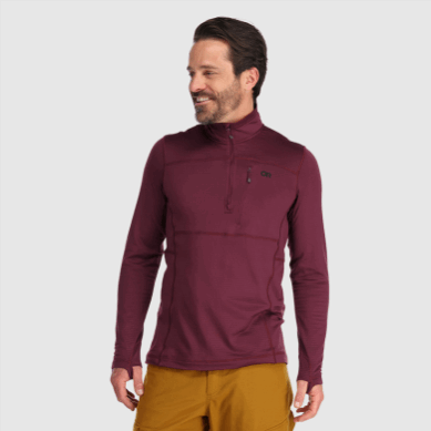 Outdoor UK Men's Vigor Quarter Zip Kalamata