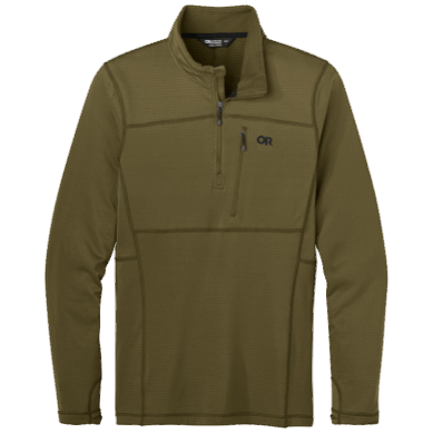 Outdoor UK Men's Vigor Quarter Zip Loden