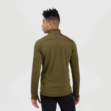 Outdoor UK Men's Vigor Quarter Zip Loden