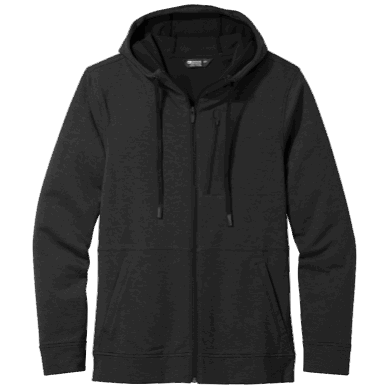 Outdoor UK Men's Emersion Fleece Hoodie Black Heather