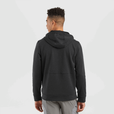 Outdoor UK Men's Emersion Fleece Hoodie Black Heather