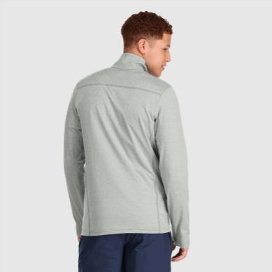 Outdoor UK Men's Baritone Quarter Zip Light Pewter Heather