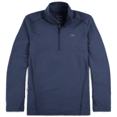 Outdoor UK Men's Baritone Quarter Zip Naval Blue