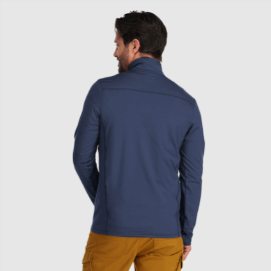 Outdoor UK Men's Baritone Quarter Zip Naval Blue
