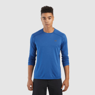 Outdoor UK Men's Argon L/S Tee Classic Blue
