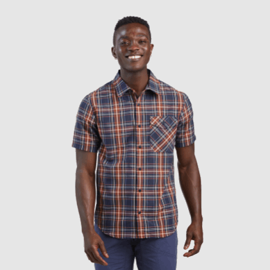 Outdoor UK Men's Seapine S/S Shirt Naval Blue