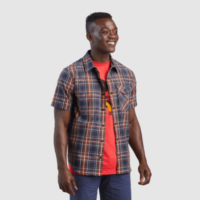 Outdoor UK Men's Seapine S/S Shirt Naval Blue