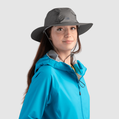 Outdoor UK Helium Rain Full Brim Hat Pewter