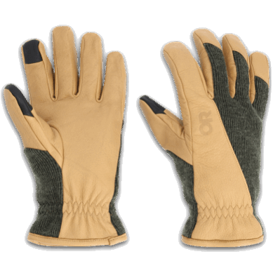 Outdoor UK Merino Work Gloves Natural/Loden