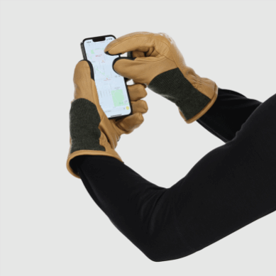 Outdoor UK Merino Work Gloves Natural/Loden