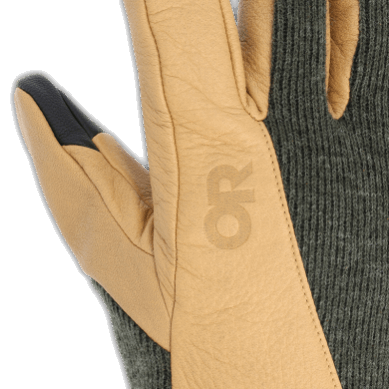 Outdoor UK Merino Work Gloves Natural/Loden