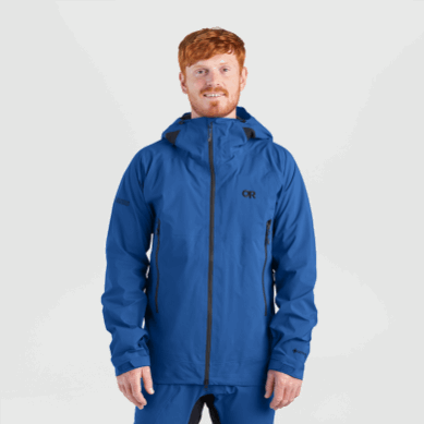 Outdoor UK Men's Archangel Jacket Classic Blue/Black