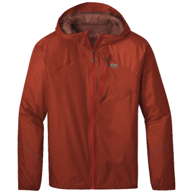 Outdoor UK Men's Helium Rain Jacket Redrock