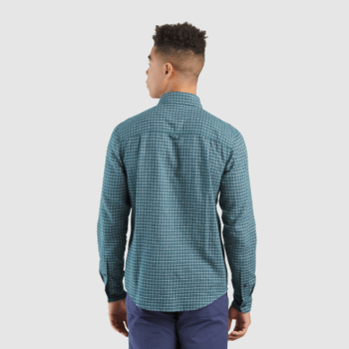 Outdoor UK Men's Ironhorse L/S Shirt Treeline Plaid