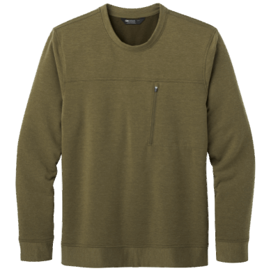 Outdoor UK Men's Emersion Fleece Crew Loden Heather
