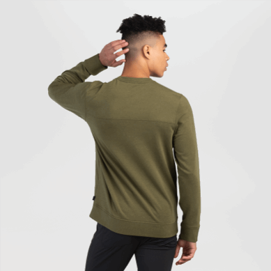 Outdoor UK Men's Emersion Fleece Crew Loden Heather
