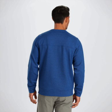 Outdoor UK Men's Emersion Fleece Crew Classic Blue Heather
