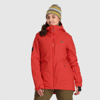 Outdoor UK Women's Snowcrew Jacket Cranberry