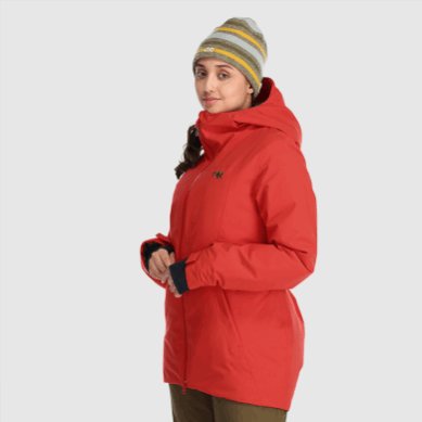Outdoor UK Women's Snowcrew Jacket Cranberry