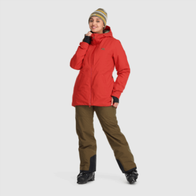 Outdoor UK Women's Snowcrew Jacket Cranberry