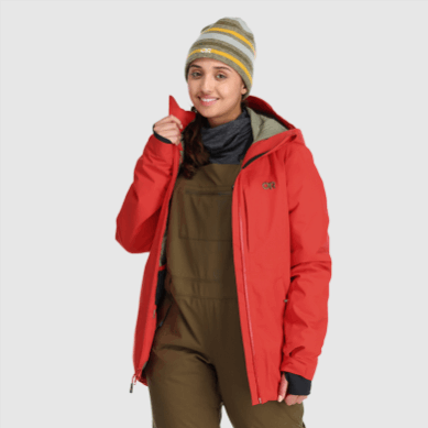 Outdoor UK Women's Snowcrew Jacket Cranberry