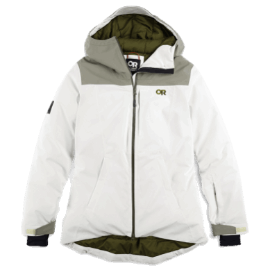 Outdoor UK Women's Snowcrew Jacket Snow/Flint