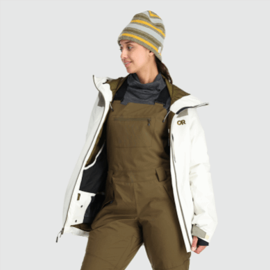 Outdoor UK Women's Snowcrew Jacket Snow/Flint