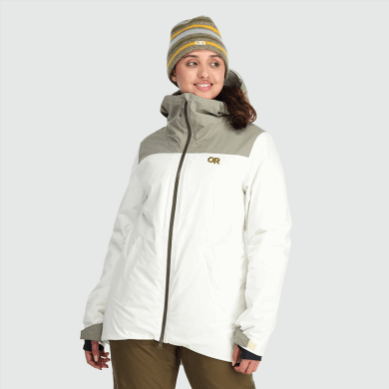 Outdoor UK Women's Snowcrew Jacket Snow/Flint