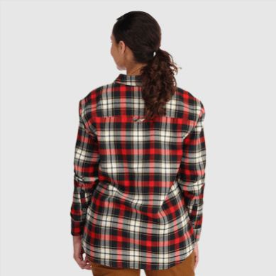 Outdoor UK Women's Feedback Flannel Shirt Cranberry Plaid