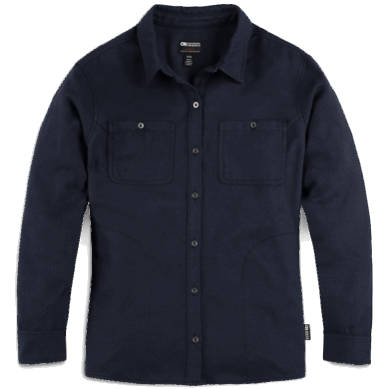 Outdoor UK Women's Feedback Flannel Shirt Naval Blue